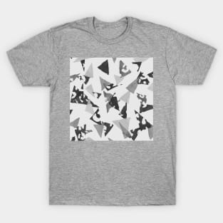 Gray Textured Triangles T-Shirt